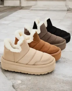 Online Krótkie buty a'la śniegowce damskie Zoeno Śniegowce|Botki Z Delikatnym Ociepleniem