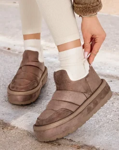 Online Krótkie buty a'la śniegowce damskie Zoeno Śniegowce|Botki Z Delikatnym Ociepleniem