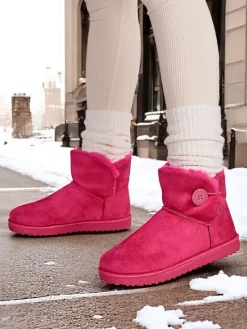 Outlet Krótkie buty a'la śniegowce damskie Malla Śniegowce|Botki Z Delikatnym Ociepleniem