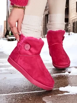 Outlet Krótkie buty a'la śniegowce damskie Malla Śniegowce|Botki Z Delikatnym Ociepleniem