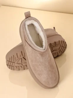 New Krótkie buty a'la śniegowce damskie Ozozi Śniegowce|Botki Z Delikatnym Ociepleniem