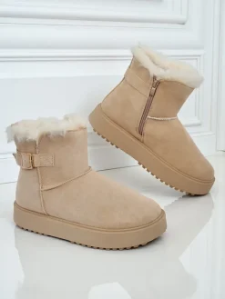 Online Krótkie buty a'la śniegowce damskie Aurelia Classico Śniegowce|Botki Na Platformie