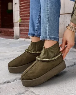 Online Krótkie buty a'la śniegowce damskie Narorzi Śniegowce|Botki Z Delikatnym Ociepleniem