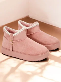 Hot Krótkie buty a'la śniegowce damskie Ewioz Śniegowce|Botki Z Delikatnym Ociepleniem