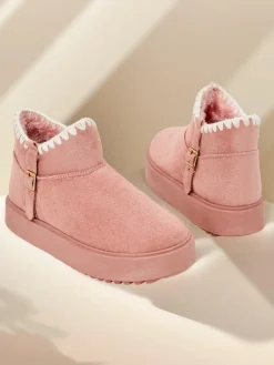 Hot Krótkie buty a'la śniegowce damskie Ewioz Śniegowce|Botki Z Delikatnym Ociepleniem