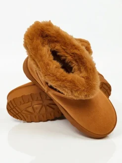 New Krótkie buty a'la śniegowce damskie Myrelle Śniegowce|Botki Na Platformie