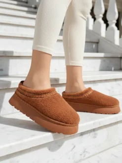 New Krótkie buty a'la śniegowce damskie Esel Śniegowce|Botki Z Delikatnym Ociepleniem