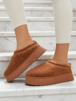 New Krótkie buty a'la śniegowce damskie Esel Śniegowce|Botki Z Delikatnym Ociepleniem