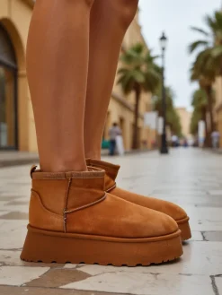 Clearance Krótkie buty a'la śniegowce damskie Fortesse Śniegowce|Botki Na Platformie