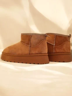 Clearance Krótkie buty a'la śniegowce damskie Fortesse Śniegowce|Botki Na Platformie