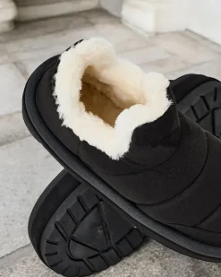 New Krótkie buty a'la śniegowce damskie Zoeno Śniegowce|Botki Na Platformie