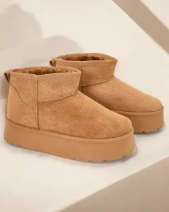 Online Krótkie buty a'la śniegowce damskie Hawanni Śniegowce|Botki Na Platformie