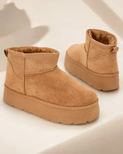 Online Krótkie buty a'la śniegowce damskie Hawanni Śniegowce|Botki Na Platformie