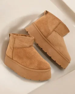 Online Krótkie buty a'la śniegowce damskie Hawanni Śniegowce|Botki Na Platformie