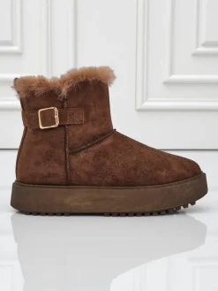 Online Krótkie buty a'la śniegowce damskie Winter Crest Śniegowce|Botki Na Platformie