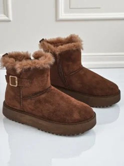 Online Krótkie buty a'la śniegowce damskie Winter Crest Śniegowce|Botki Na Platformie