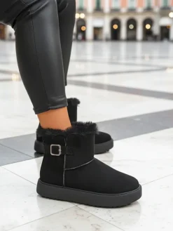 New Krótkie buty a'la śniegowce damskie Winter Crest Śniegowce|Botki Na Platformie