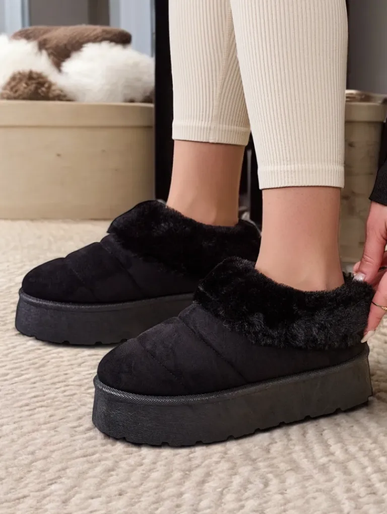 Krótkie damskie buty a'la śniegowce Eliozi Śniegowce