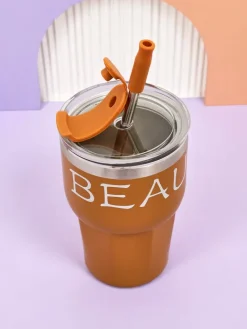 Discount Kubek termiczny ze słomką Beautiful Akcesoria