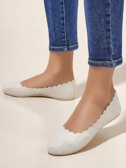 Outlet Kwiatowe damskie baleriny Magerro Baleriny Klasyczne