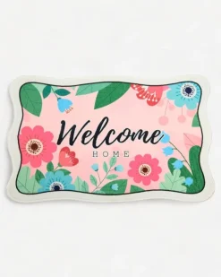 Discount Kwiatowy dywanik wycieraczka Dywany|Dekoracje I Ozdoby