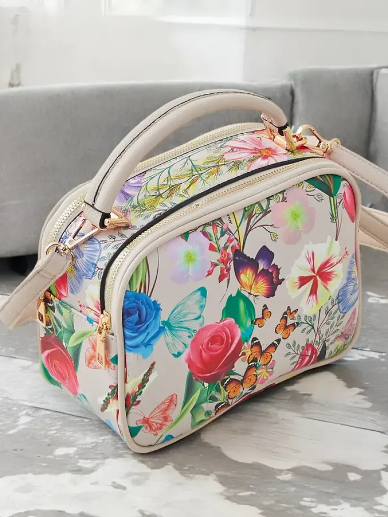 New Kwiecista torebka damska typu kuferek Damskie Małe Torebki
