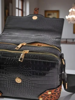 New Lakierowana mała damska torebka z eko skóry WildGloss Tote Damskie Małe Torebki