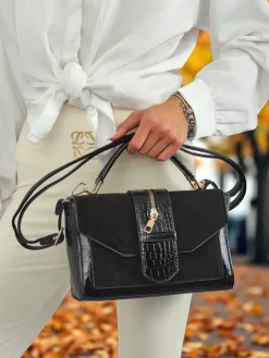 Online Lakierowana mała damska torebka z eko skóry ShineTrace Tote Damskie Małe Torebki