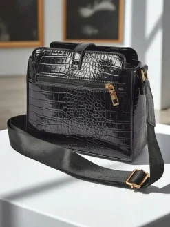 Best Lakierowana mała damska torebka z eko skóry ShineTrace Tote Damskie Małe Torebki