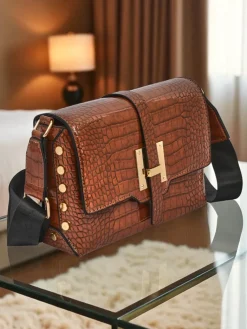 Hot Lakierowana mała damska torebka z eko skóry Velia Crest Damskie Małe Torebki