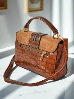 Outlet Lakierowana mała damska torebka z eko skóry ShineTrace Tote Damskie Małe Torebki