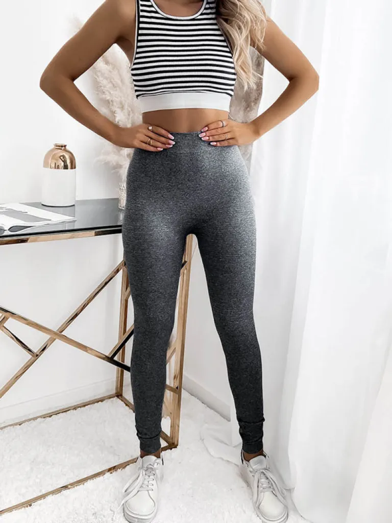 Best Legginsy damskie w kolorze szarym PLUS SIZE Legginsy / Tregginsy|Plus Size