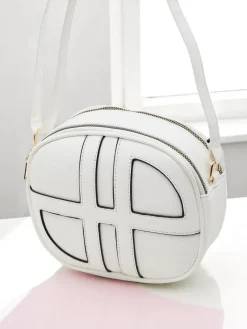 Online Mała damska okrągła torebka z eko skóry Riva Circle Damskie Małe Torebki