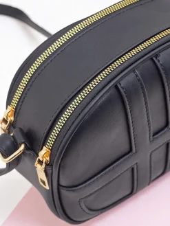 New Mała damska okrągła torebka z eko skóry Riva Circle Damskie Małe Torebki