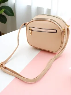 Outlet Mała damska okrągła torebka z eko skóry Riva Circle Damskie Małe Torebki