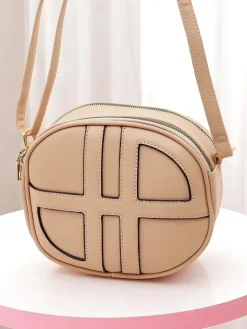 Outlet Mała damska okrągła torebka z eko skóry Riva Circle Damskie Małe Torebki