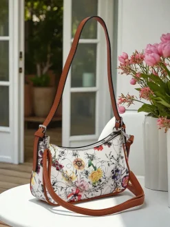 Best Mała damska torebka z eko skóry w kwiaty Lily Bloom Damskie Małe Torebki