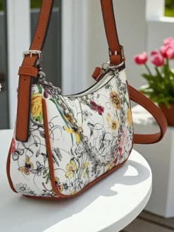 Best Mała damska torebka z eko skóry w kwiaty Lily Bloom Damskie Małe Torebki