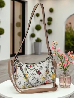 Mała damska torebka z eko skóry w kwiaty Lily Bloom Damskie Małe Torebki