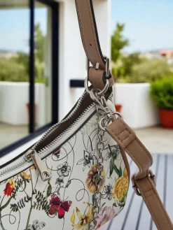 Mała damska torebka z eko skóry w kwiaty Lily Bloom Damskie Małe Torebki