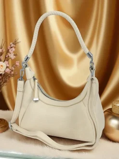 New Mała damska torebka z eko skóry z ozdobnym paseczkiem Lacquea Damskie Małe Torebki