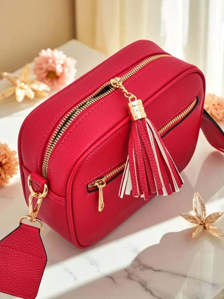 Discount Mała damska torebka z eko skóry z kolorowym paskiem Kovi Lace Damskie Małe Torebki