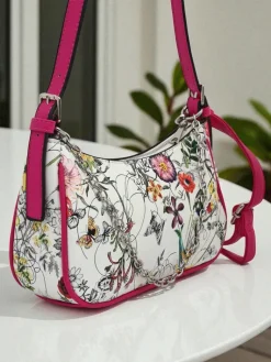 Hot Mała damska torebka z eko skóry w kwiaty Lily Bloom Damskie Małe Torebki