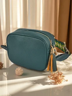 Best Mała damska torebka z eko skóry z kolorowym paskiem Kovi Lace Damskie Małe Torebki