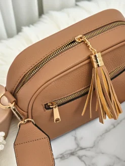 Best Mała damska torebka z eko skóry z kolorowym paskiem Kovi Lace Damskie Małe Torebki