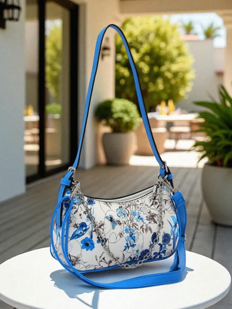 Hot Mała damska torebka z eko skóry w kwiaty Lily Bloom Damskie Małe Torebki