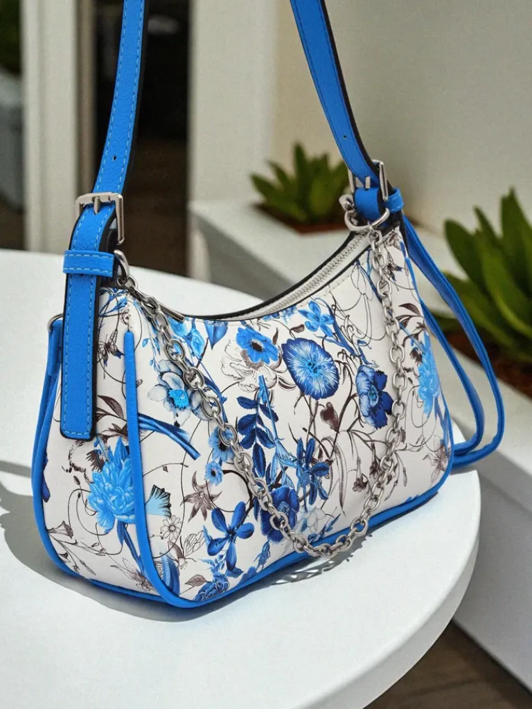 Hot Mała damska torebka z eko skóry w kwiaty Lily Bloom Damskie Małe Torebki