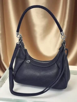 Hot Mała damska torebka z eko skóry z ozdobnym paseczkiem Lacquea Damskie Małe Torebki