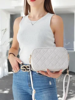 Online Mała pikowana damska torebka z eko skóry Damskie Małe Torebki