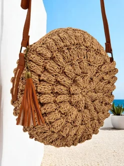 New Mała słomiana torebka damska Solea Mini Damskie Małe Torebki|Wiklinowe I Słomiane